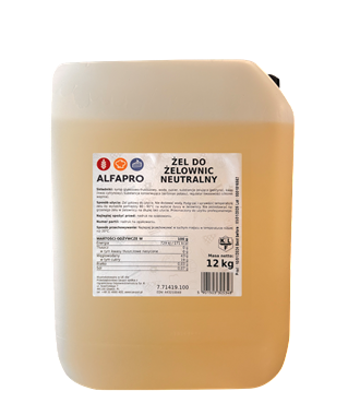 Nowy żel do żelownic Neutralny 12kg (71419) - ALFAPRO